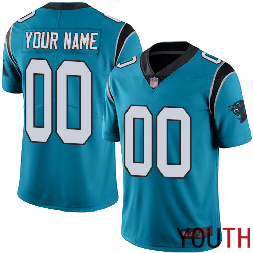 Limited Blue Youth Alternate Jersey NFL Customized Football Carolina Panthers Vapor Untouchable
